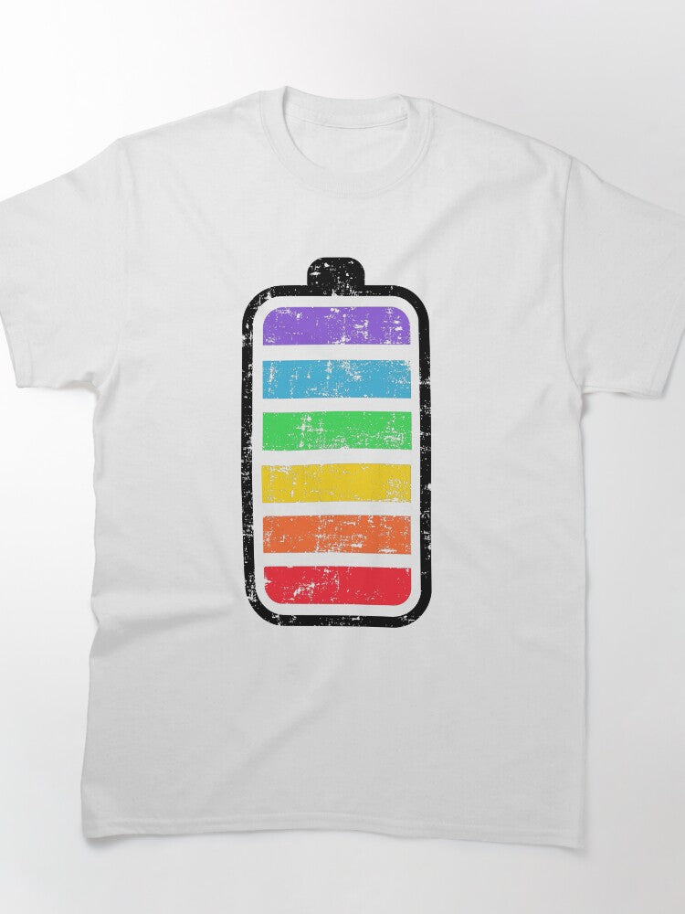 Colorful full battery charge Classic T-Shirt