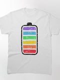 Colorful full battery charge Classic T-Shirt