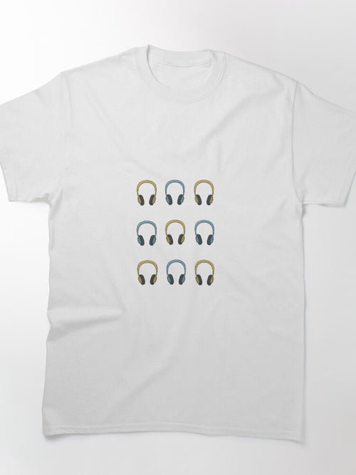 Audiobook and Music Headphones Classic T-Shirt