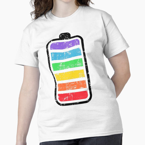 Colorful full battery charge Classic T-Shirt