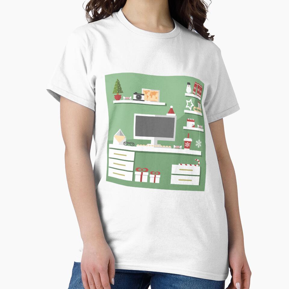 Christmas workstation Classic T-Shirt