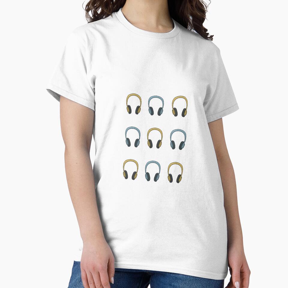 Audiobook and Music Headphones Classic T-Shirt