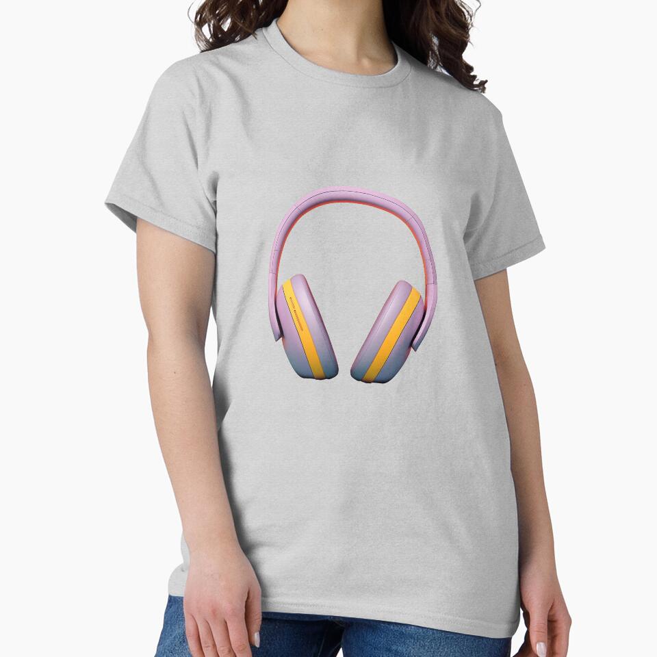 Vibrant Beats Y2K Audio Aesthetic Classic T-Shirt